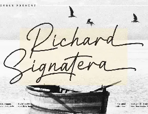 Richard Signatera font