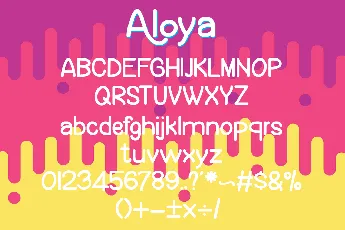 Aloya font