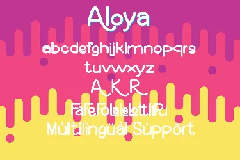 Aloya font