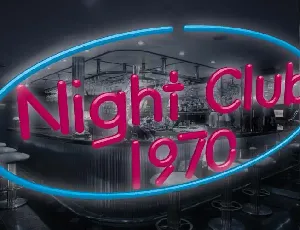 Night Club 70s font