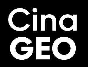 Cina GEO Family font