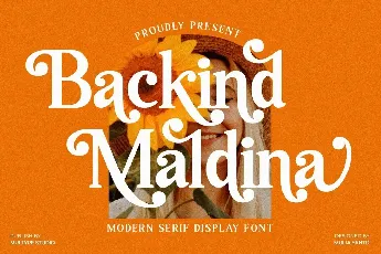 Backind Maldina font