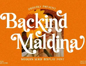 Backind Maldina font