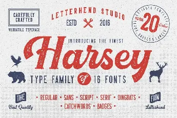 Harsey font