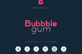 Bubbble Gum Sans Serif Typeface font