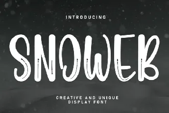 Snoweb Display font