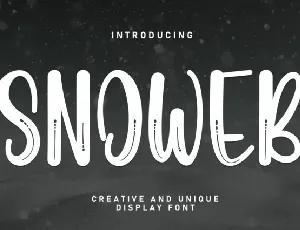 Snoweb Display font