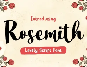 Rosemith font