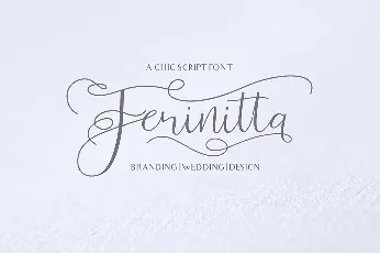 Ferinitta Calligraphy font