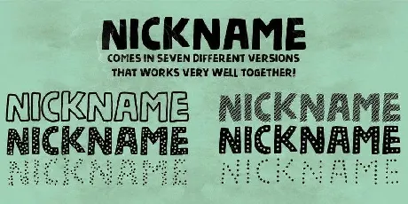 Nickname font