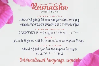 Rumaisha script font