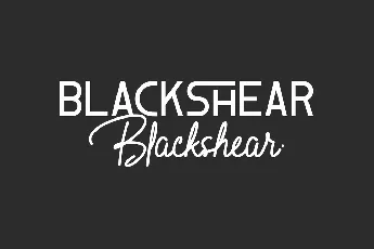 Blackshear Demo font