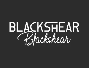 Blackshear Demo font