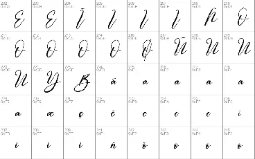 Calligraphy Brillian font