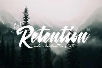 Retention Script Demo font