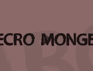 Necro Monger font