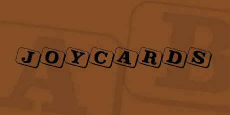 JoyCards font