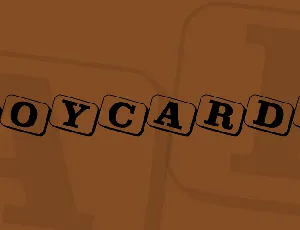 JoyCards font