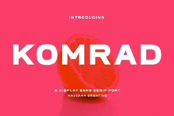 Komrad font