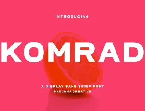 Komrad font