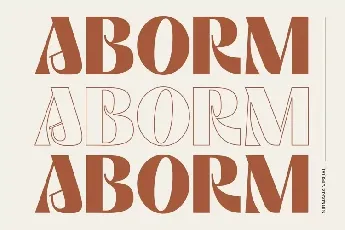 Aborm font