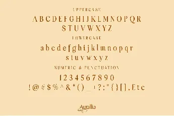 Aurallia font