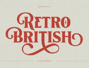 Retro British font