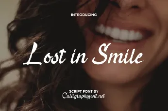 Lost in Smile font