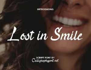 Lost in Smile font