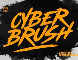 Cyber Brush font