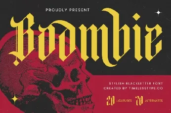 Boombie font