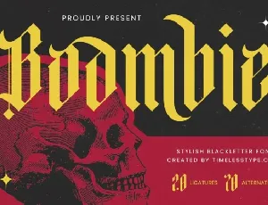 Boombie font