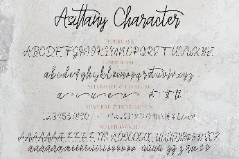 Asittany Script font