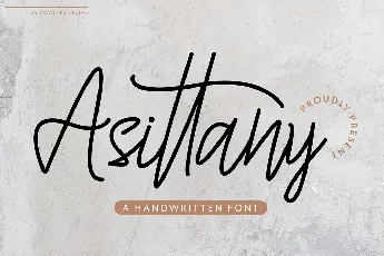 Asittany Script font