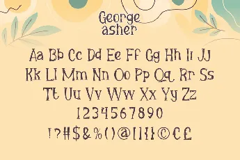 George Asher Demo font