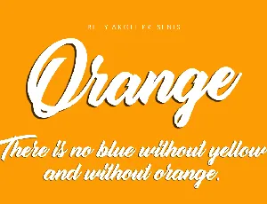 Orange Personal Use font