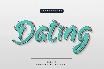 Dating font