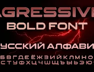 Agressive Display font