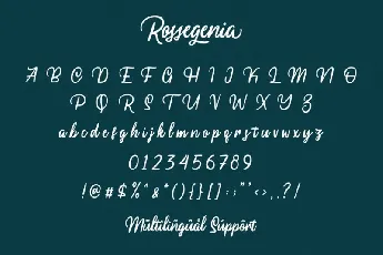 Rossegenia font