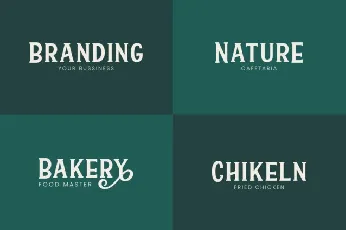 Modern Green font