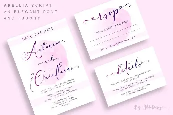 Arellia Script font