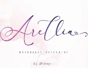 Arellia Script font