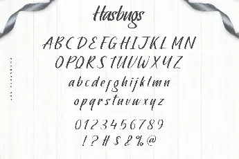 Hasbugs Demo font