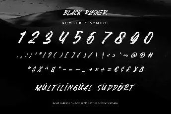 Black Rusher font