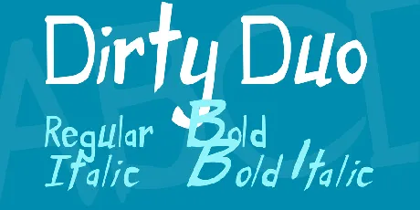 Dirty Duo font