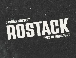 Rostack font