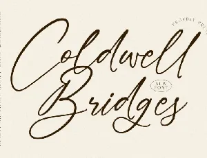 Coldwell Bridges font