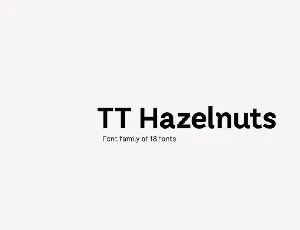 TT Hazelnuts Family font