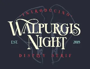 Walpurgis Night font