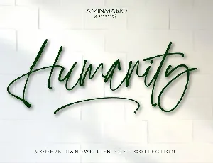 Humanity font